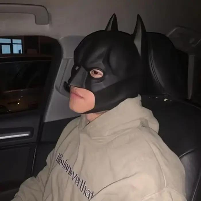 Masque de Chauve-Souris en Latex pour Homme Adulte, Équipement de Sauna, Cosplay, Halloween, Soirée Dansante, Mascarade, Anime