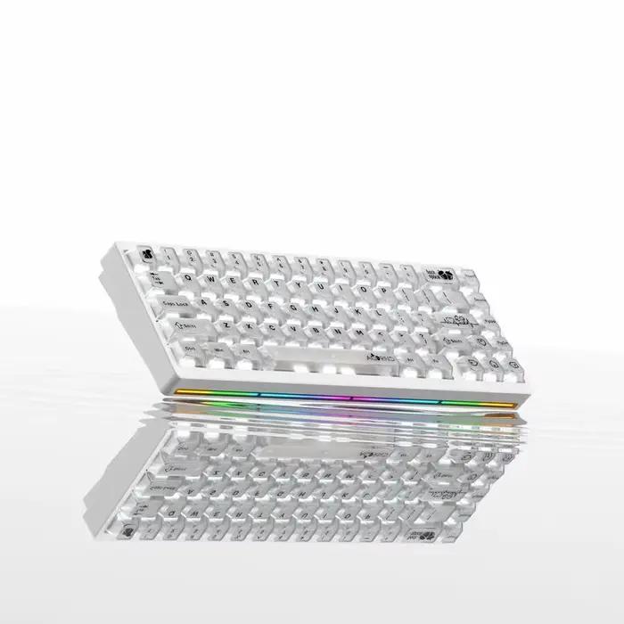 Weikav Nut65 Kit de clavier de jeu filaire sans fil mécanique Tri-Mode 6000mAh éclairage insonorisant rythme Argb bricolage