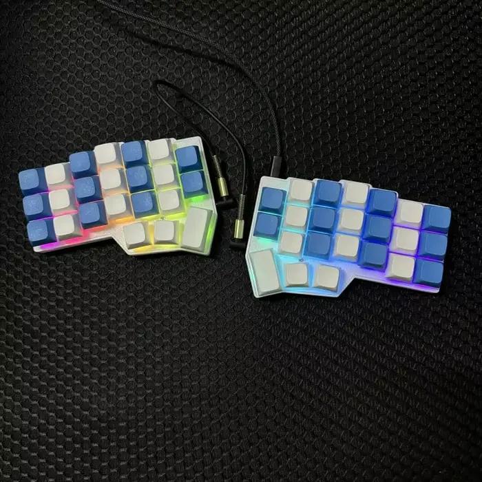Corne V4.1 clavier fendu personnalisé monomode filaire MX axe V4 QMK/VIAL RGB échange à chaud PCB ergonomie claviers mécaniques Kit cadeau
