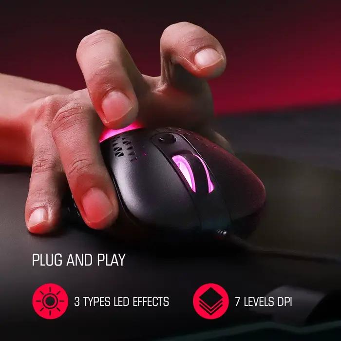 Souris de jeu filaire GameSir GM500 souris PC léger capteur optique PMW33600 12000 DPI pour Windows 7 10 11 confort joueur gaming