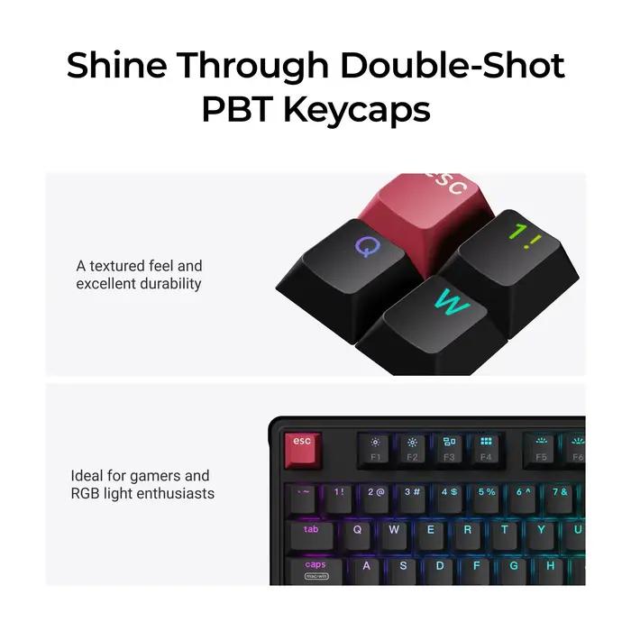 Keychron C3 Pro 8K QMK clavier mécanique personnalisé filaire profil Cherry brillant Double injection PBT Keycaps