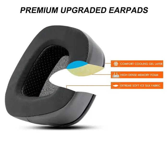 Pour Corsair Void/Void Pro/Void Elite/Surround filaire et sans fil RGB USB casque oreillettes de jeu coussinets d'oreille en Gel de refroidissement améliorés