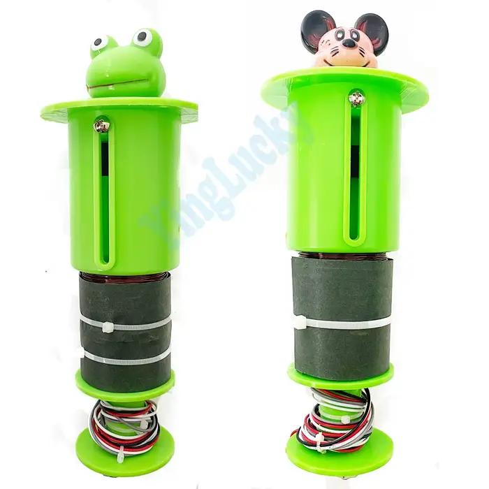 1 pièce Tête de souris à frapper en forme de grenouille pour machine de jeu d'arcade à monnayeur pour enfants