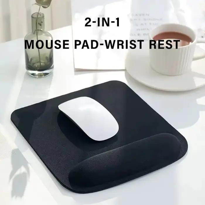 Tapis de souris en plastique avec mousse à mémoire de forme et support de poignet pour bureau et ordinateur portable confortables et ergonomiques occasions spéciales et cadeaux