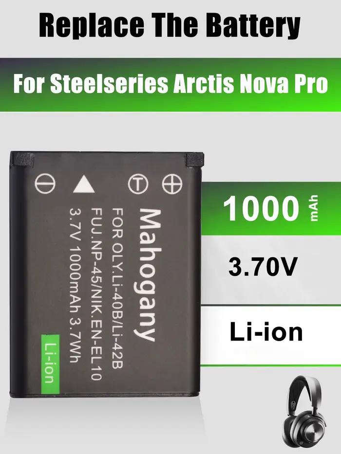 Batterie de remplacement NP-45 pour casque sans fil Steelseries Arctis Nova Pro