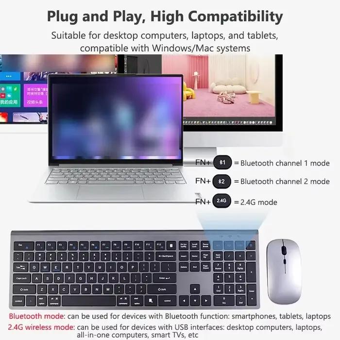 Clavier Bluetooth trois modes 2.4G