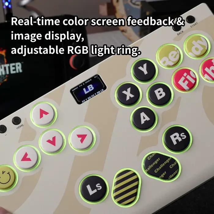 Clavier de jeu de combat Haute42 TBGamer Hitbox HautePad Emotion III-17 pour Street Fighter 6