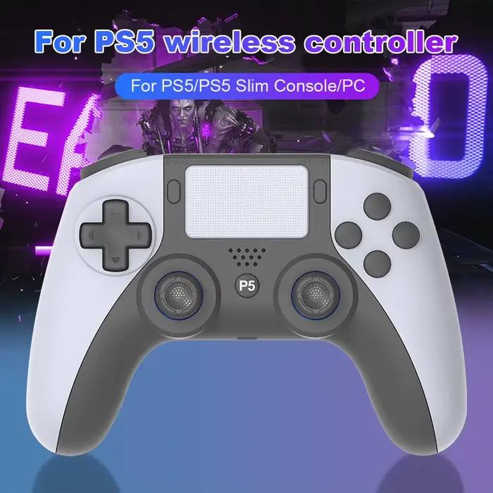 Manette de jeu PS5 avec vibration, connexion transparente et contrôle Bluetooth pour console Sony PlayStation 5 et PC occasions spéciales et cadeaux de Noël