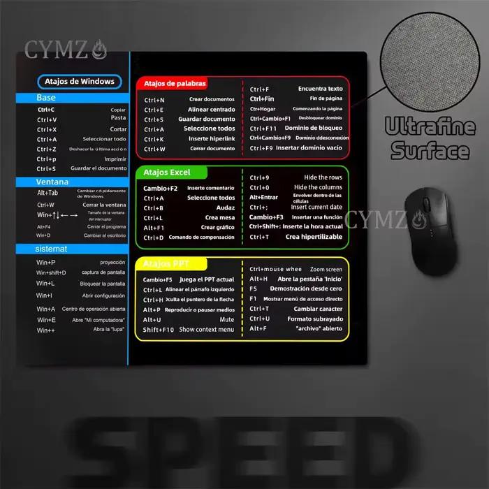 Sélection espagnole tapis de souris clavier EXL Windows bureau