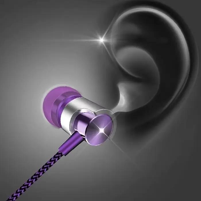 3.5mm casque filaire suppression du bruit écouteurs intra-auriculaires