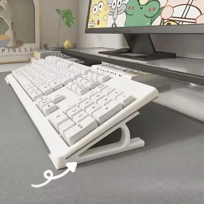 Supports ergonomiques pour clavier antidérapants multicolores pour bureau et configuration de jeux améliorant l'ergonomie et la productivité pour amateurs de jeux et travailleurs à domicile
