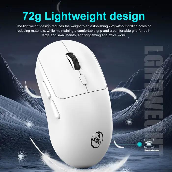 Nouvelle arrivée HXSJ T30 Souris sans fil 3 modes Ergonomique Légère 6 boutons