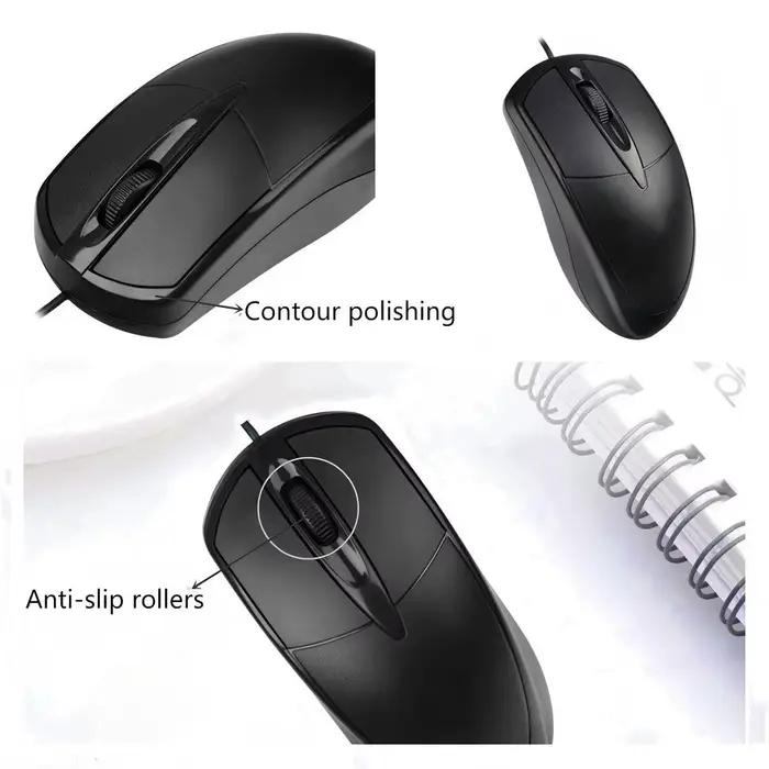 Souris d'ordinateur filaire USB optique pour les joueurs