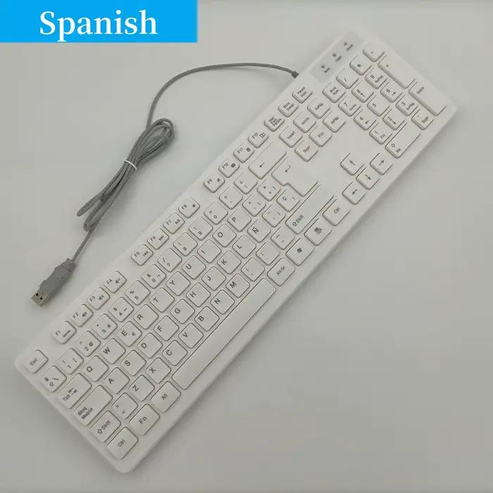 Clavier français 100% disposition ISO espagnol russe arabe portugais