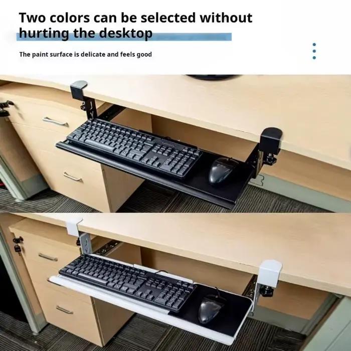 Support clavier sous le bureau