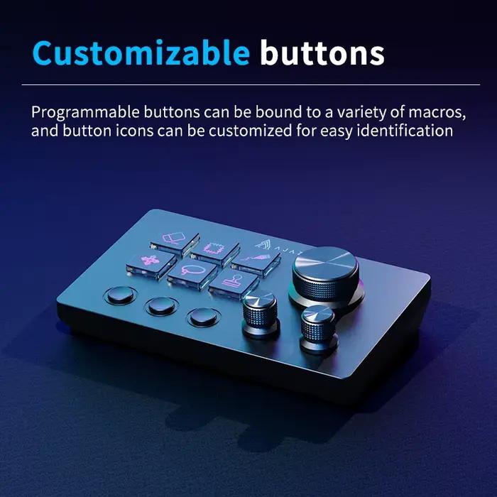 AJAZZ AKP03E clavier Macro Programmable panneau de Console multifonctionnel Assistente bouton personnalisé Mini
