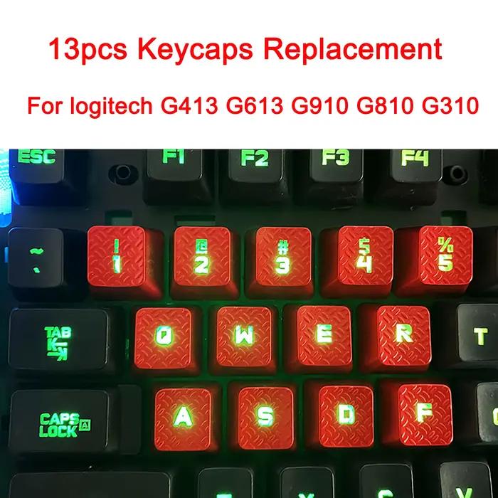 Logitech-Touches de remplacement rétroéclairées