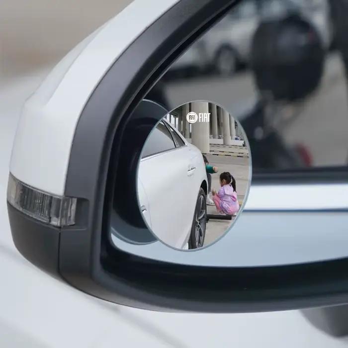 Rétroviseur de voiture 360 ° Petit miroir rond, accessoires automobiles pour FIAT 500 Ducato Panda Grande Punto Tipo Abarth Pulse 600 500L