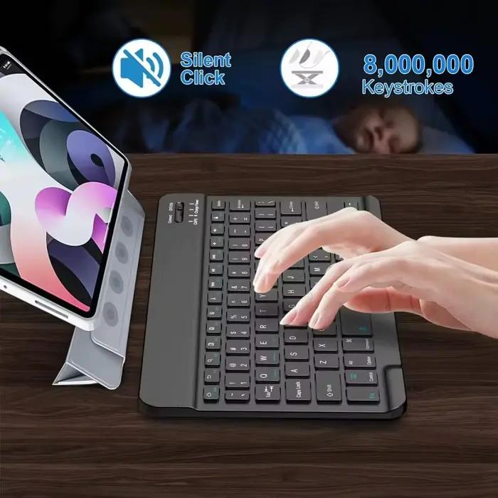 Clavier Bluetooth pour iPad 10e génération, iPad Pro 13 12 11 10 9 8 7 pouces iPad Air 13 11e génération iPad Mini tablettes Samsung Xiaomi occasions spéciales travail étudiants