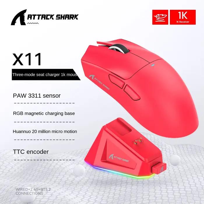 Souris Bluetooth Attack Shark X11SE X11 PAW3311