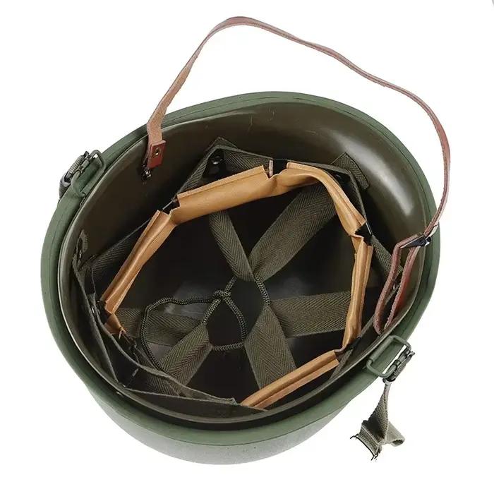 Casque classique de paintball en acier vert, armée militaire DulUS, casque de protection pour cimetière, CS, WWII, WW2, extérieur