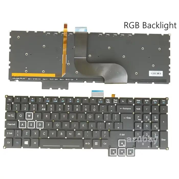 UK GB clavier d'ordinateur portable pour Acer Predator 17X GX-791 GX-792 G9-592 G9-592G G9-593 G9-792 G9-793 RVB rétro-éclairage
