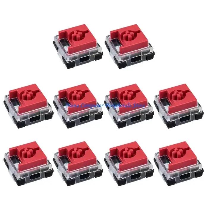 F68C 10 pièces commutateurs silencieux à profil bas avec oscillation réduite Double Contacts en or Rose claviers mécaniques