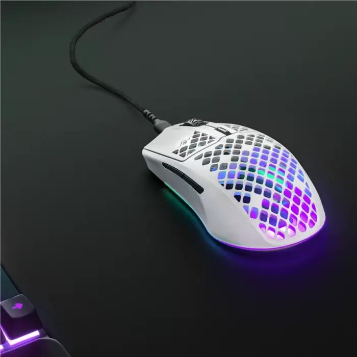 STEELSERIES-Souris de jeu AEROX 3 filaire, capteur optique TrueMove, ultra légère, super rapide, avec barrière Aquatique™Souris de jeu