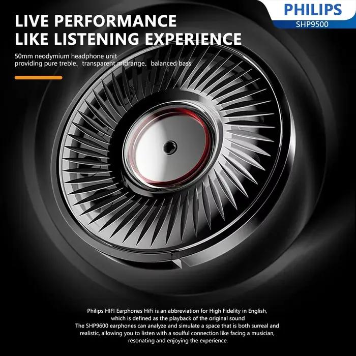 Philips SHP9500 casque filaire monté sur la tête HiFi stéréo écouteur moniteur classe musique écouteurs e-sports jeu