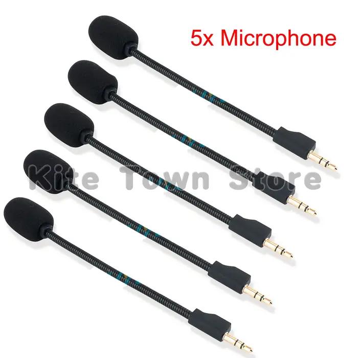 Remplacement Original de Microphone de 3.5mm pour Casques d'Ecoute de Jeu Sans Fil Logitech G Pro X 1/2 Compatible avec Ecouteurs et Casques Bleu Ciel Noir Beige Bleu