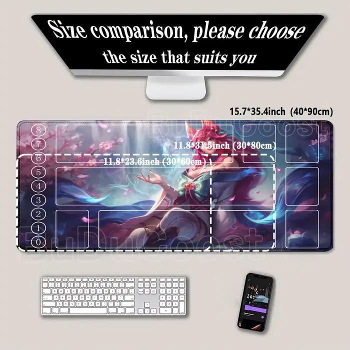 Tapis de jeu imprimé HD League of Mouse Pad Legends Riftbound Series TCG LOL Card 600x350mm