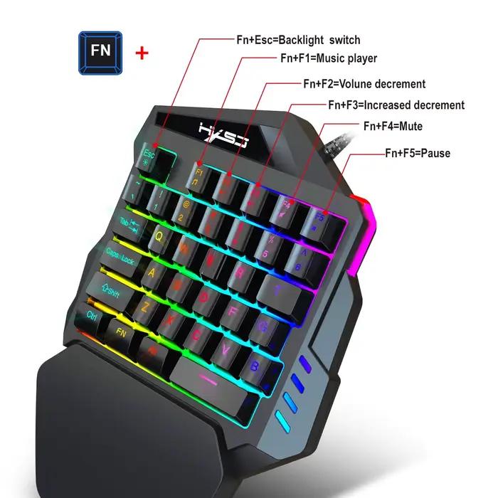 Clavier de jeu ergonomique à une main
