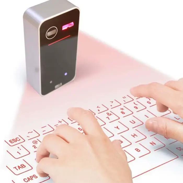 Mini clavier de Projection Laser Portable sans fil virtuel Bluetooth