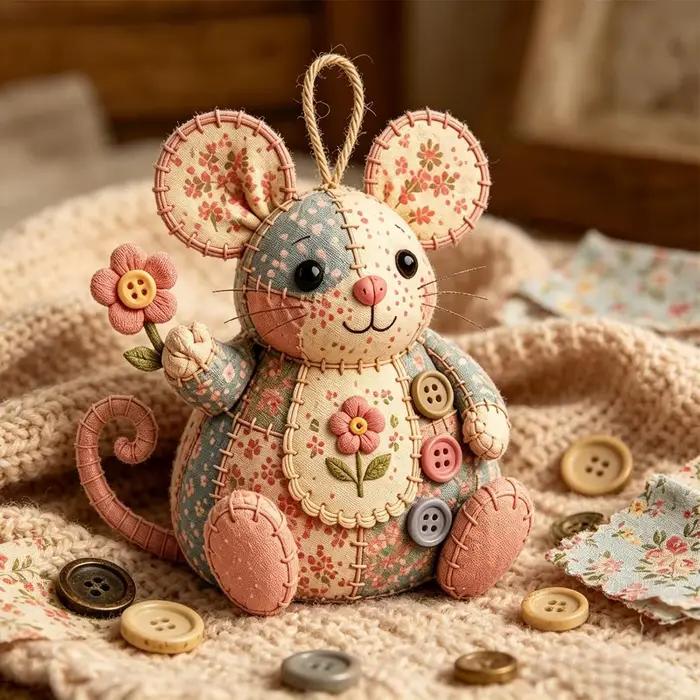 Kit de Matériel DIY pour la Création de Souris Artisanales – Ornement