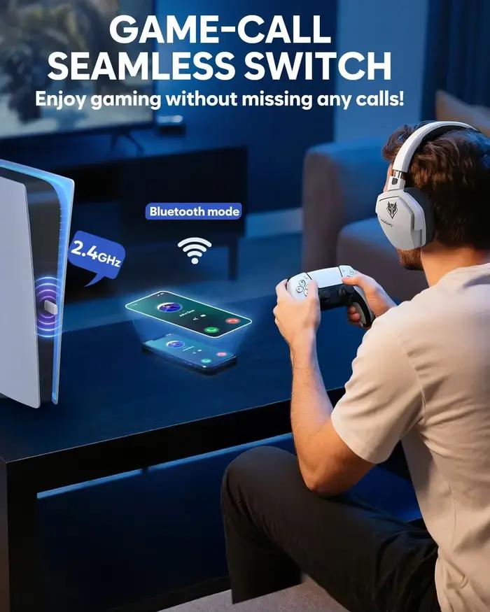 NUBWO G06 Pro casque de jeu sans fil avec Station de charge