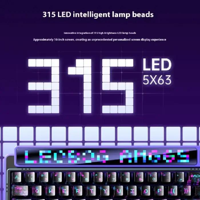 LEOBOG AMG65 clavier mécanique de jeu sans fil 60% disposition Bluetooth 2.4G filaire rvb Hotswap Gamer