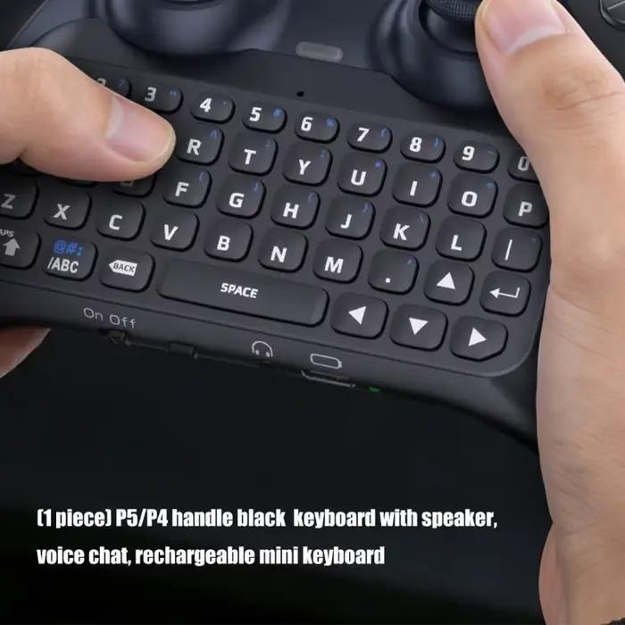 Clavier contrôleur Rechargeable avec haut-parleur micro pour Communication dans les jeux