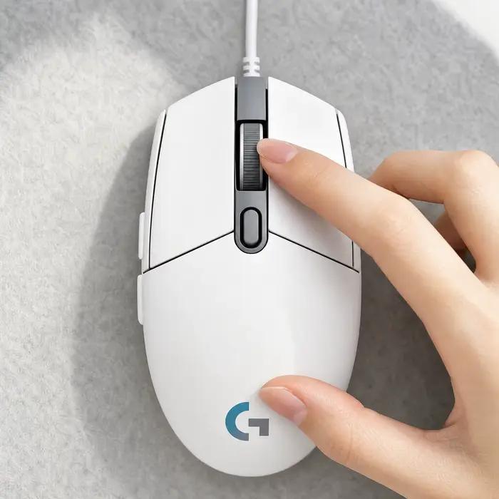 Souris de jeu filaire Logitech G102 LIGHTSYNC RGB 8000 DPI 6 boutons programmables pour PC portable E-Sports