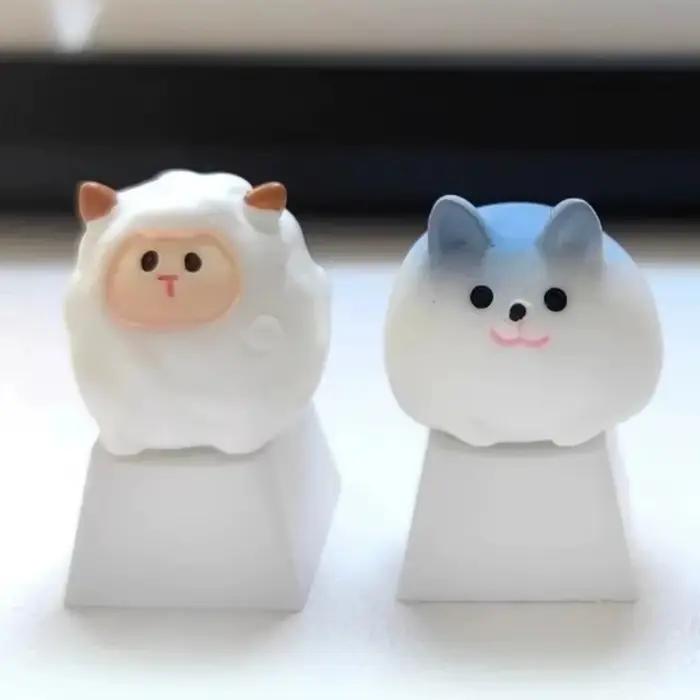 Capuchons de touches de clavier en forme de chat mignon de dessin animé (veuillez suivre notre boutique