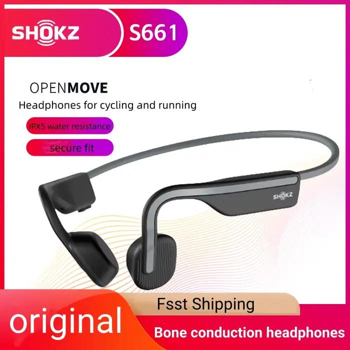 Original SHOKZ OpenMove S661 Conduction osseuse écouteur IP55 résistant à l'eau sans fil casque Bluetooth 5.1 Sport écouteurs oreille ouverte