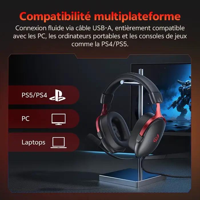 Casque de jeu filaire QCY VN200 Pro H7GM
