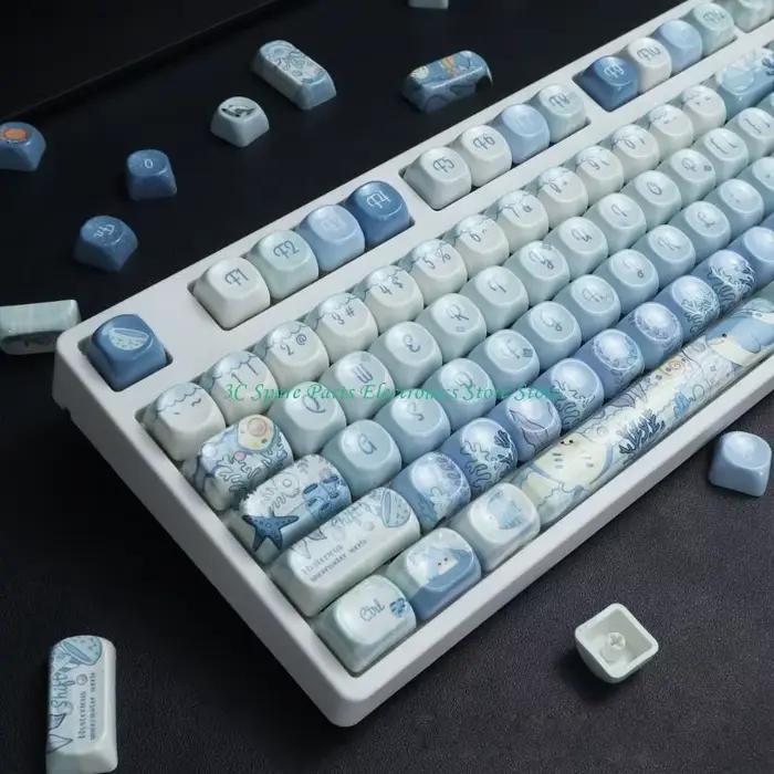 Capuchons clavier mécanique SZ PBT avec finition miroir anti-poussière bords arrondis confortables pour une expérience