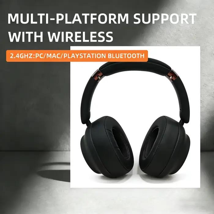 Bluetooth 5.3 écouteurs pliable sans fil HiFi stéréo casque de jeu suppression du bruit