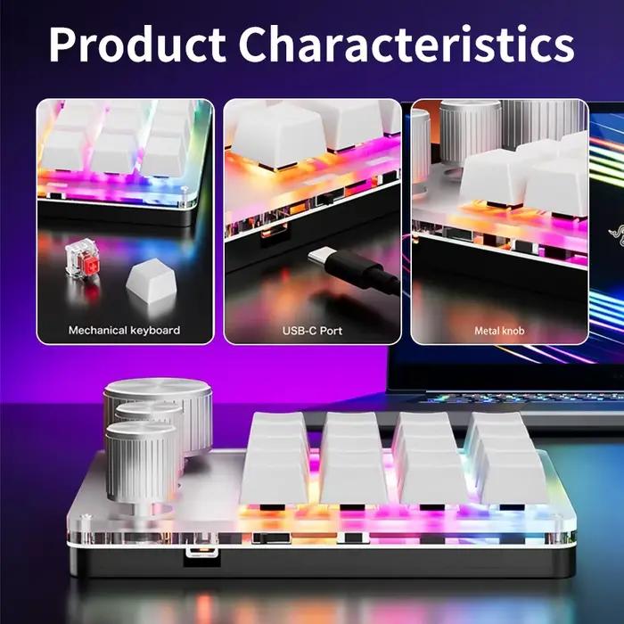 16 touches 3 boutons clavier mécanique personnalisé personnaliser bouton de Volume