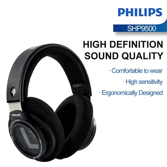 Philips SHP9500 casque filaire monté sur la tête HiFi stéréo écouteur moniteur classe musique écouteurs e-sports jeu