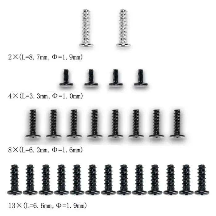 Kit d'outils de réparation de démontage de boîtier de manette de jeu tournevis croisés pour Sony PS5 et PlayStation DualSense 5 en bleu foncé et brun pour réparation et personnalisation