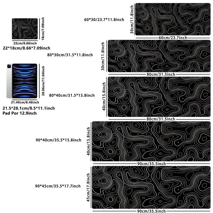 Grands tapis de souris pour bureau