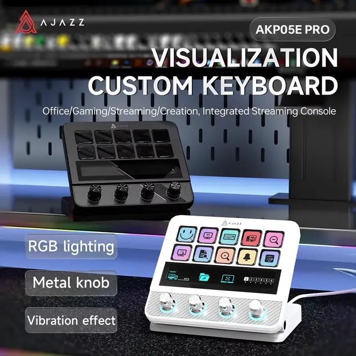 Ajazz AKP05 PRO clavier Macro rvb Assistant de bureau multifonction