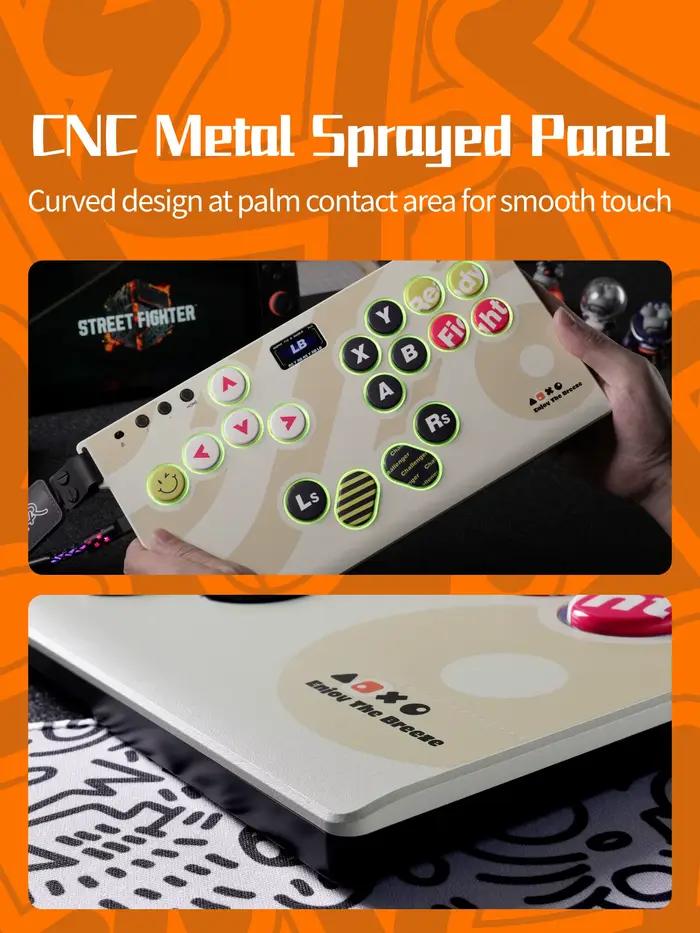 Clavier de jeu de combat Haute42 TBGamer Hitbox HautePad Emotion III-17 pour Street Fighter 6