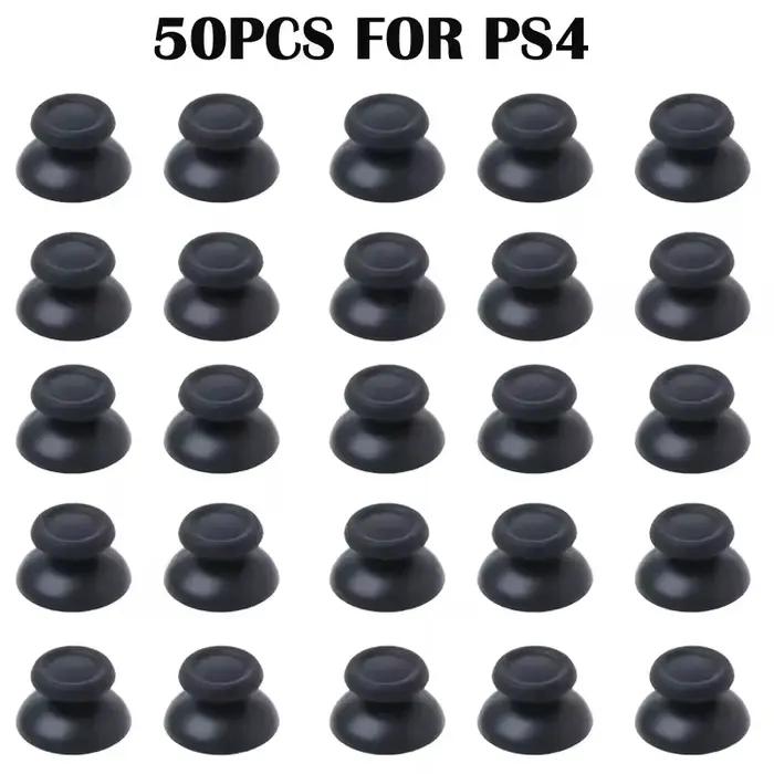 50 Pièces de Remplacement pour Manettes : Capuchons de Joysticks Analogiques en Forme de Champignon pour PS4 Pro